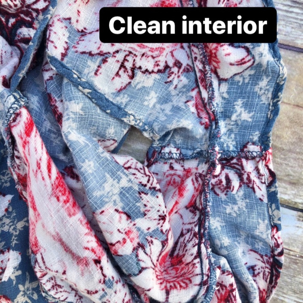 ⚔️SOLD⚔️ Free people elastic waist ruffle floral shorts M - Picture 9 of 10